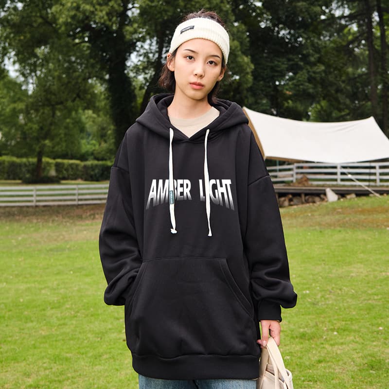 Худи Amber Light Logo Moon Print Hoodie - изображение 4