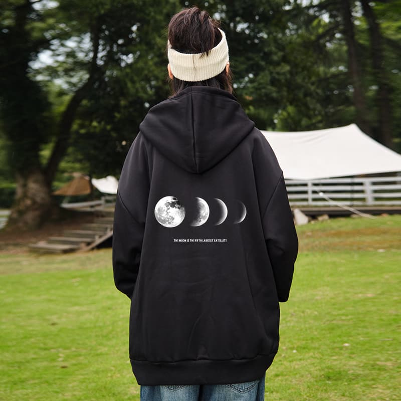 Худи Amber Light Logo Moon Print Hoodie - изображение 3