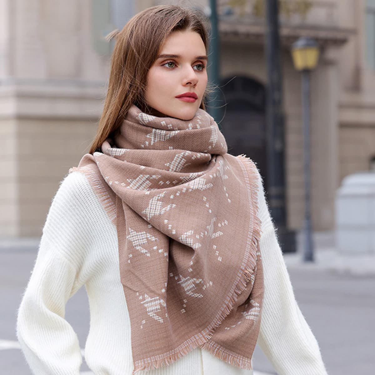 Шарф DAISY BEAUTY Вязаные шарфы Женские - изображение 3