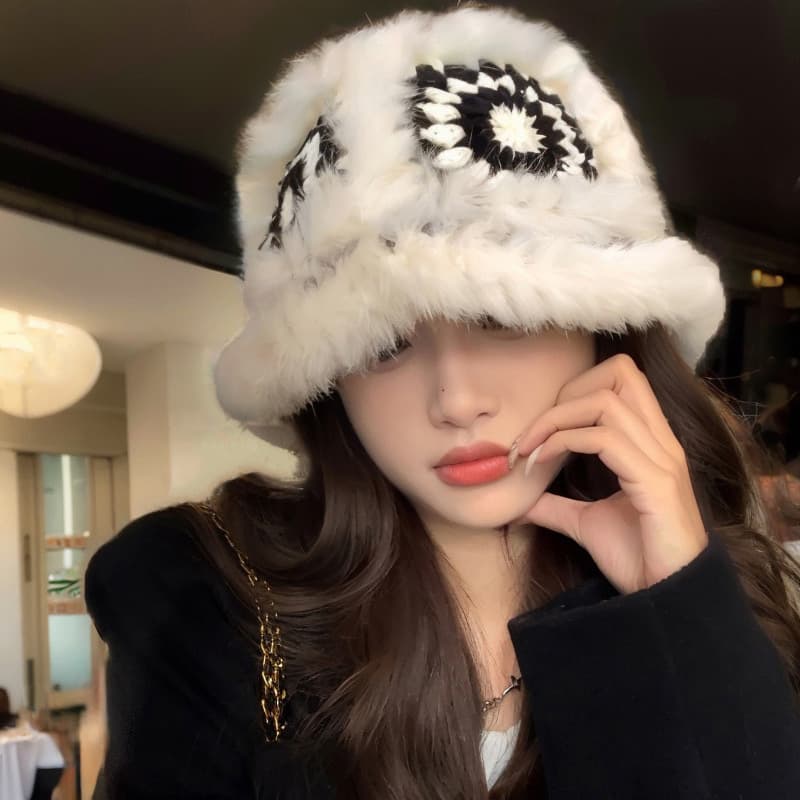 Шапка DAISY BEAUTY Акриловые ведрообразные шляпы для женщин - изображение 6