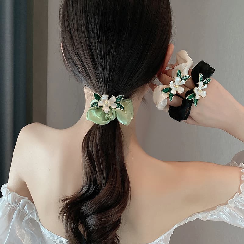 DAISY BEAUTY Шелковый шифон Резинка для волос Женская - изображение 3