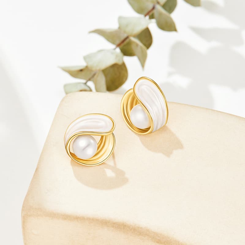 Серьги DAISY BEAUTY Серьги из серебра 925 пробы с серебряной иглой женские - изображение 3