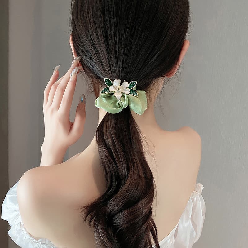 DAISY BEAUTY Шелковый шифон Резинка для волос Женская - изображение 4