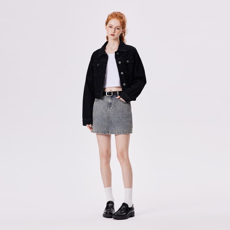 PSO Brand Женские джинсовые короткие юбки - изображение 7