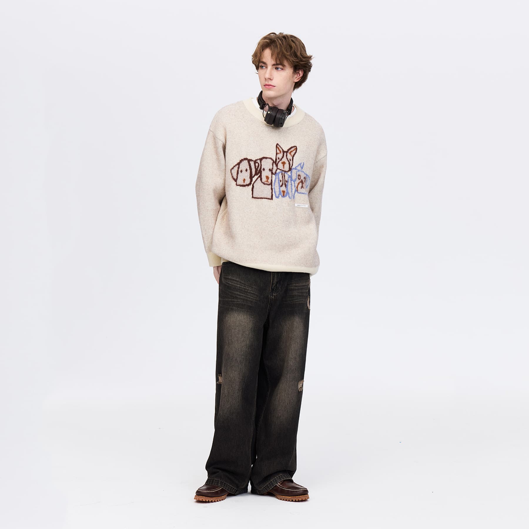 Кофта PSO Brand Puppy Collection Свитер Унисекс Абрикос - изображение 5