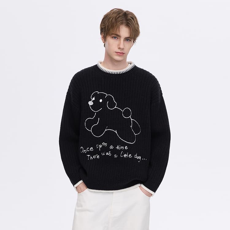 Кофта PSO Brand Черный мужской Свитеры - изображение 3