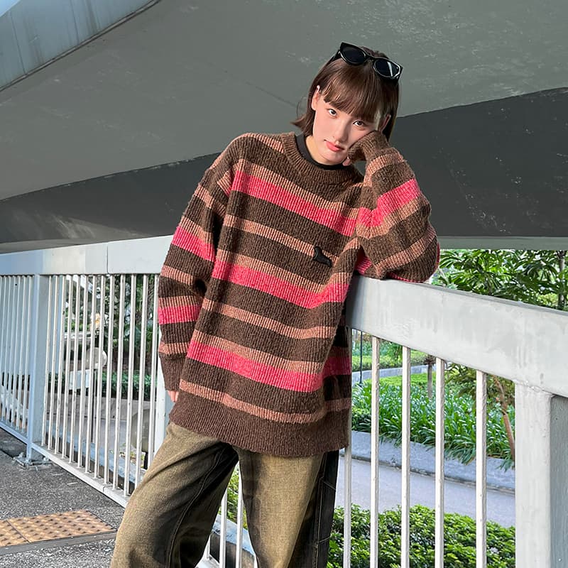 Кофта PSO Brand Dopamine Stripe Sweater - изображение 3
