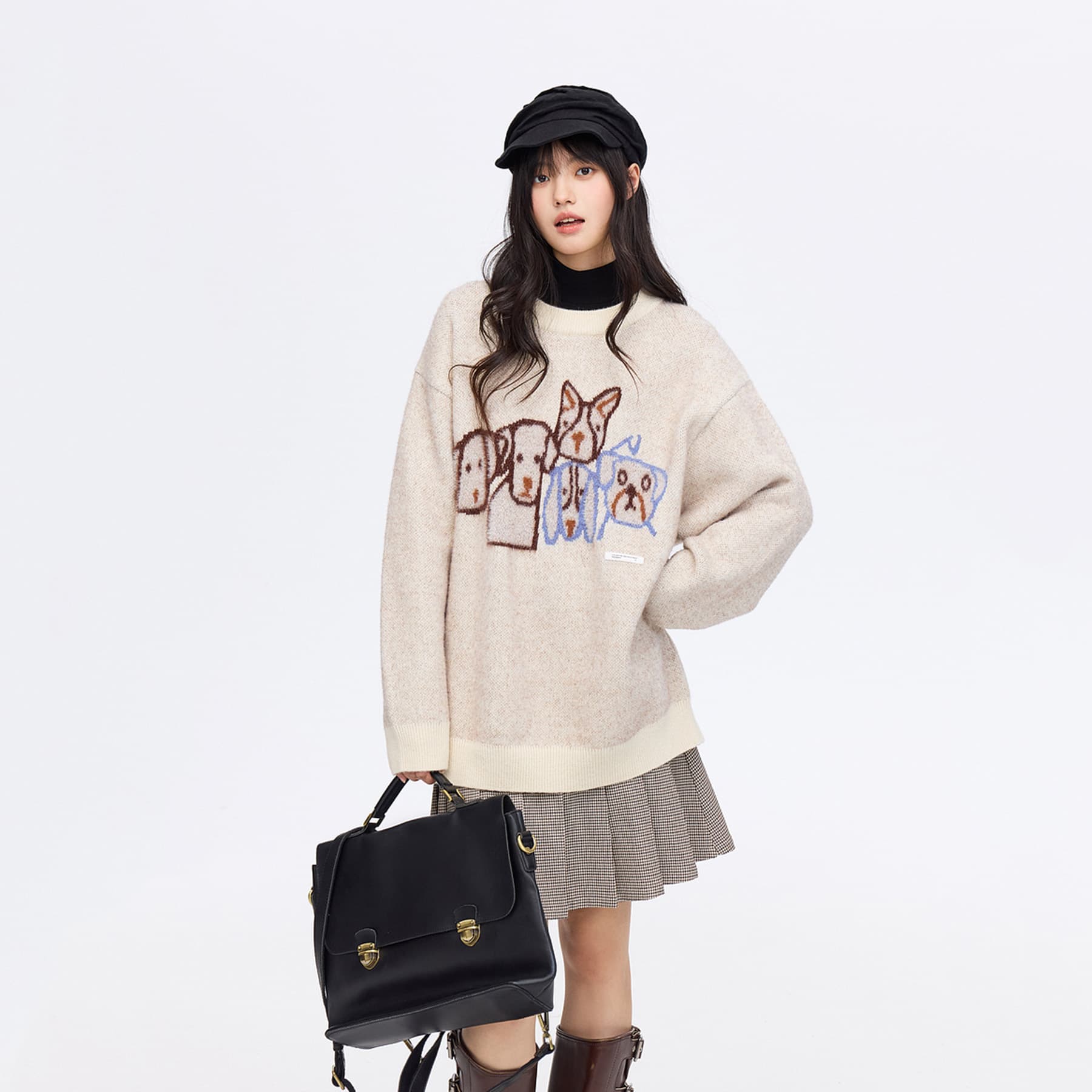 Кофта PSO Brand Puppy Collection Свитер Унисекс Абрикос - изображение 3
