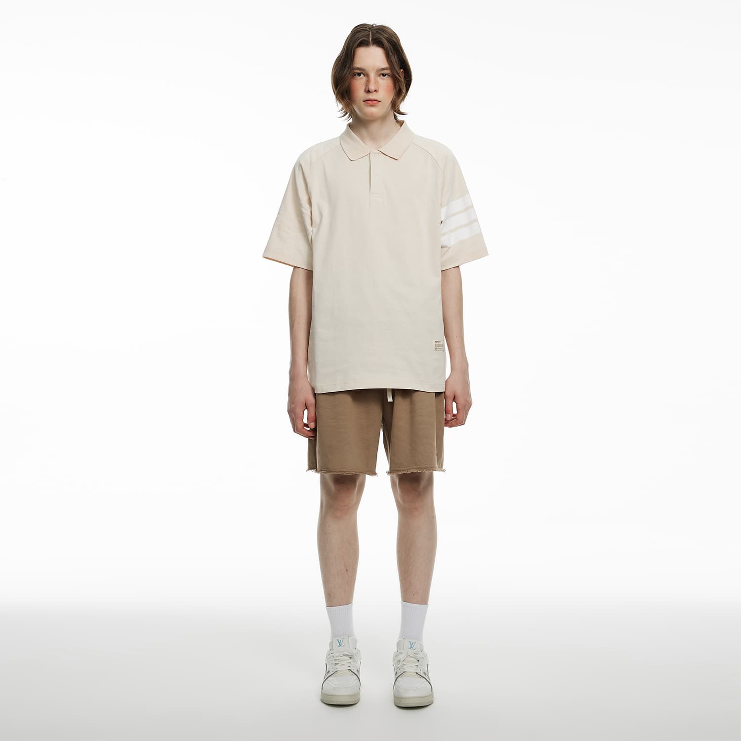 Футболка ICONS Lab x SSUR PLUS Striped Polo Collar T-Shirt - изображение 3