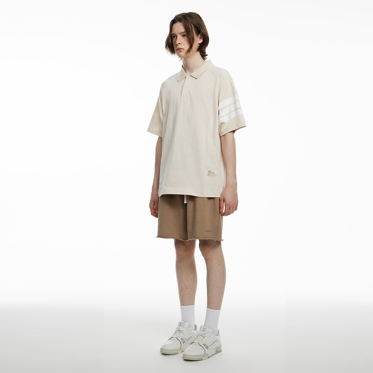 Футболка ICONS Lab x SSUR PLUS Striped Polo Collar T-Shirt - изображение 4