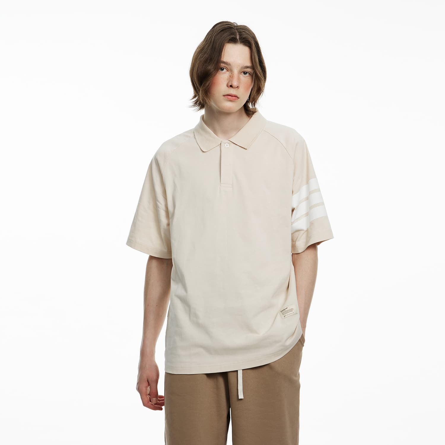 Футболка ICONS Lab x SSUR PLUS Striped Polo Collar T-Shirt - изображение 6