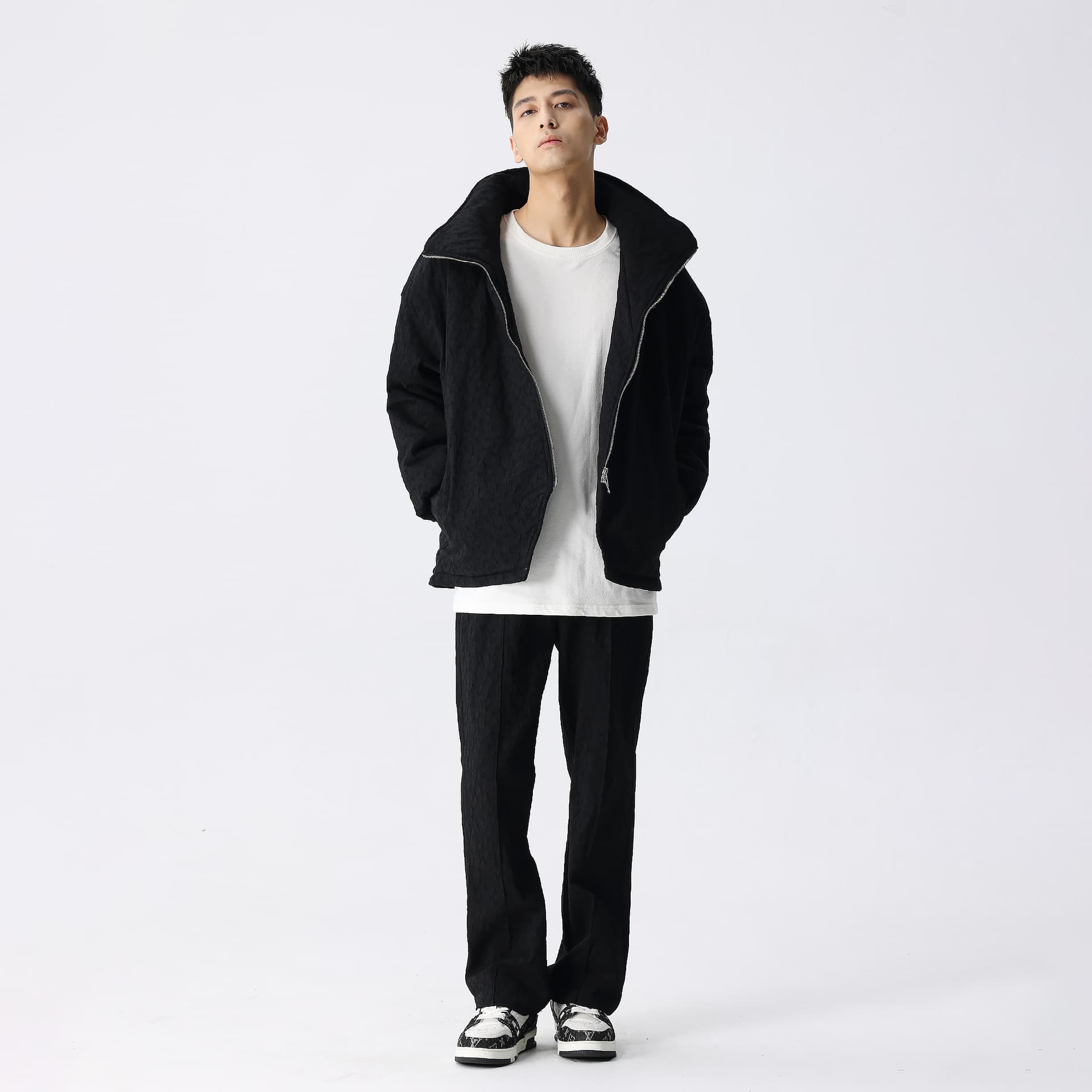 Зимняя куртка пуховик XINYINSU FW23 Black Cotton Jacket - изображение 5