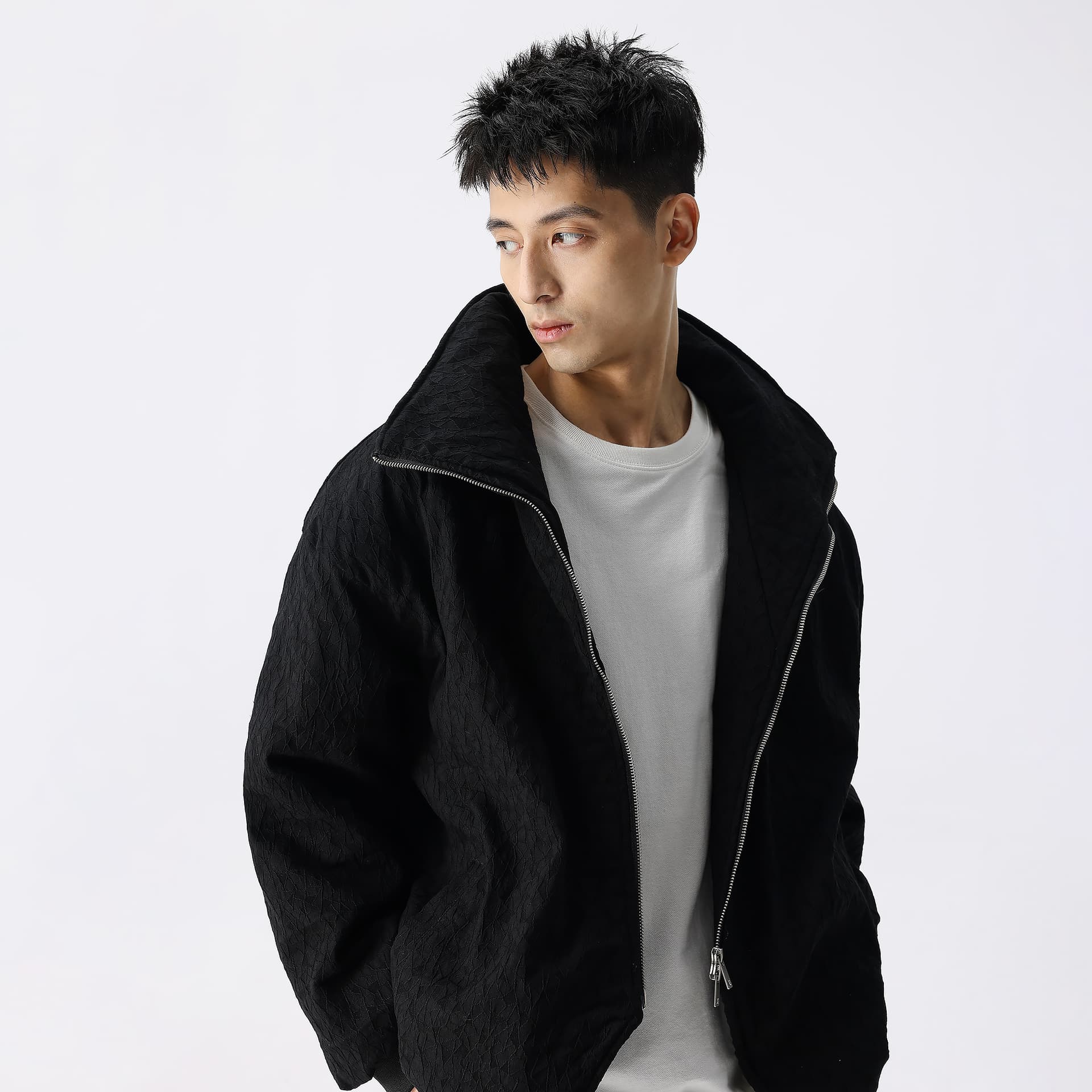 Зимняя куртка пуховик XINYINSU FW23 Black Cotton Jacket - изображение 6