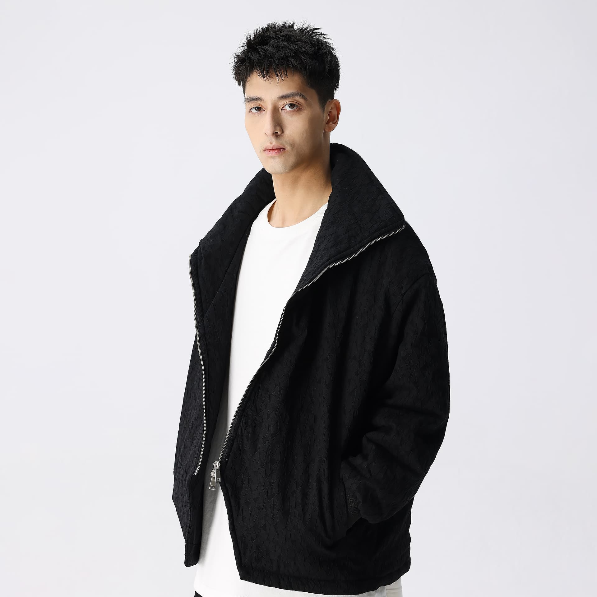 Зимняя куртка пуховик XINYINSU FW23 Black Cotton Jacket - изображение 3
