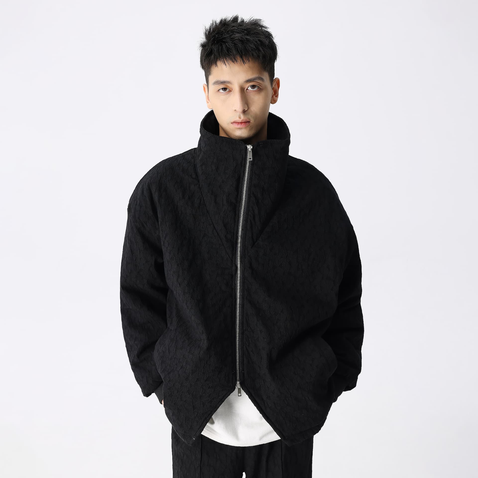 Зимняя куртка пуховик XINYINSU FW23 Black Cotton Jacket - изображение 4