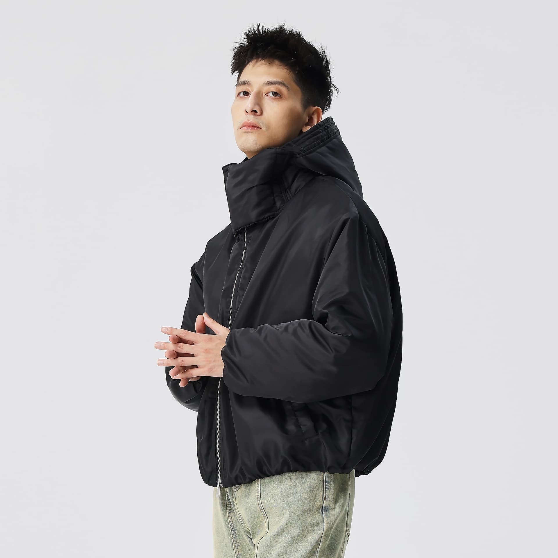 Зимняя куртка пуховик XINYINSU Outdoor Hooded Jacket Black - изображение 6