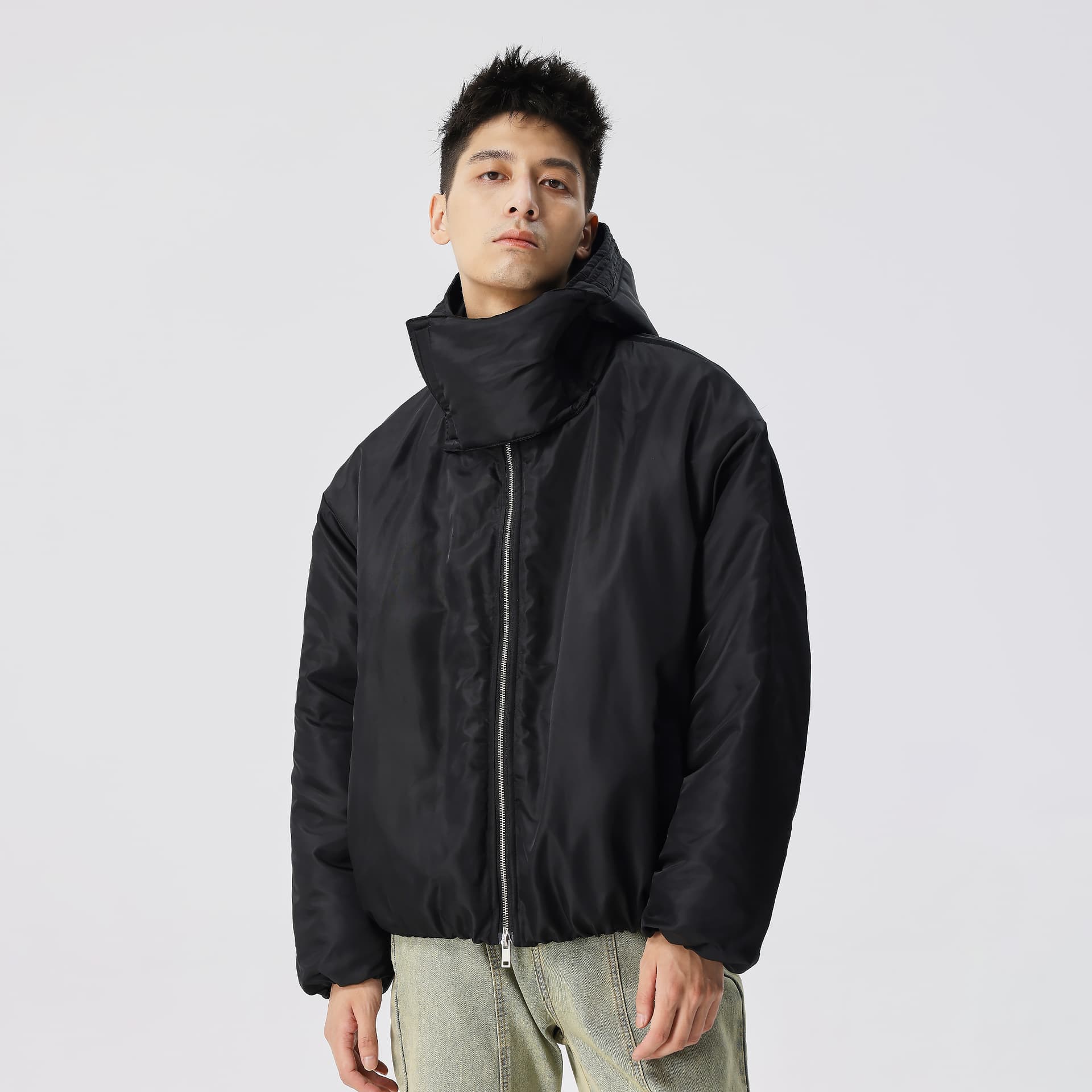 Зимняя куртка пуховик XINYINSU Outdoor Hooded Jacket Black - изображение 3