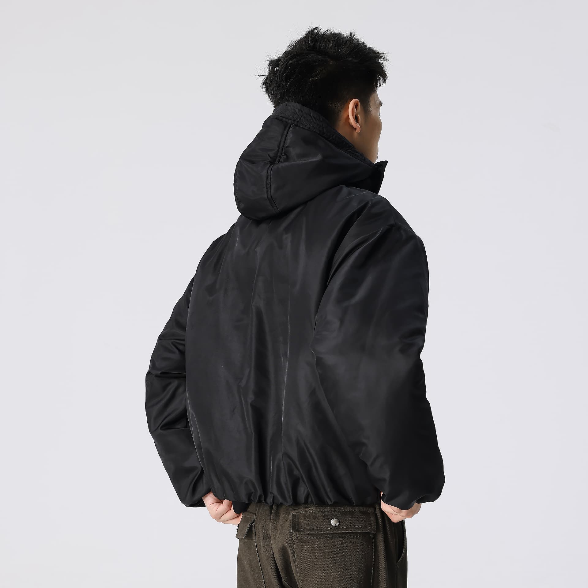 Зимняя куртка пуховик XINYINSU Outdoor Hooded Jacket Black - изображение 4
