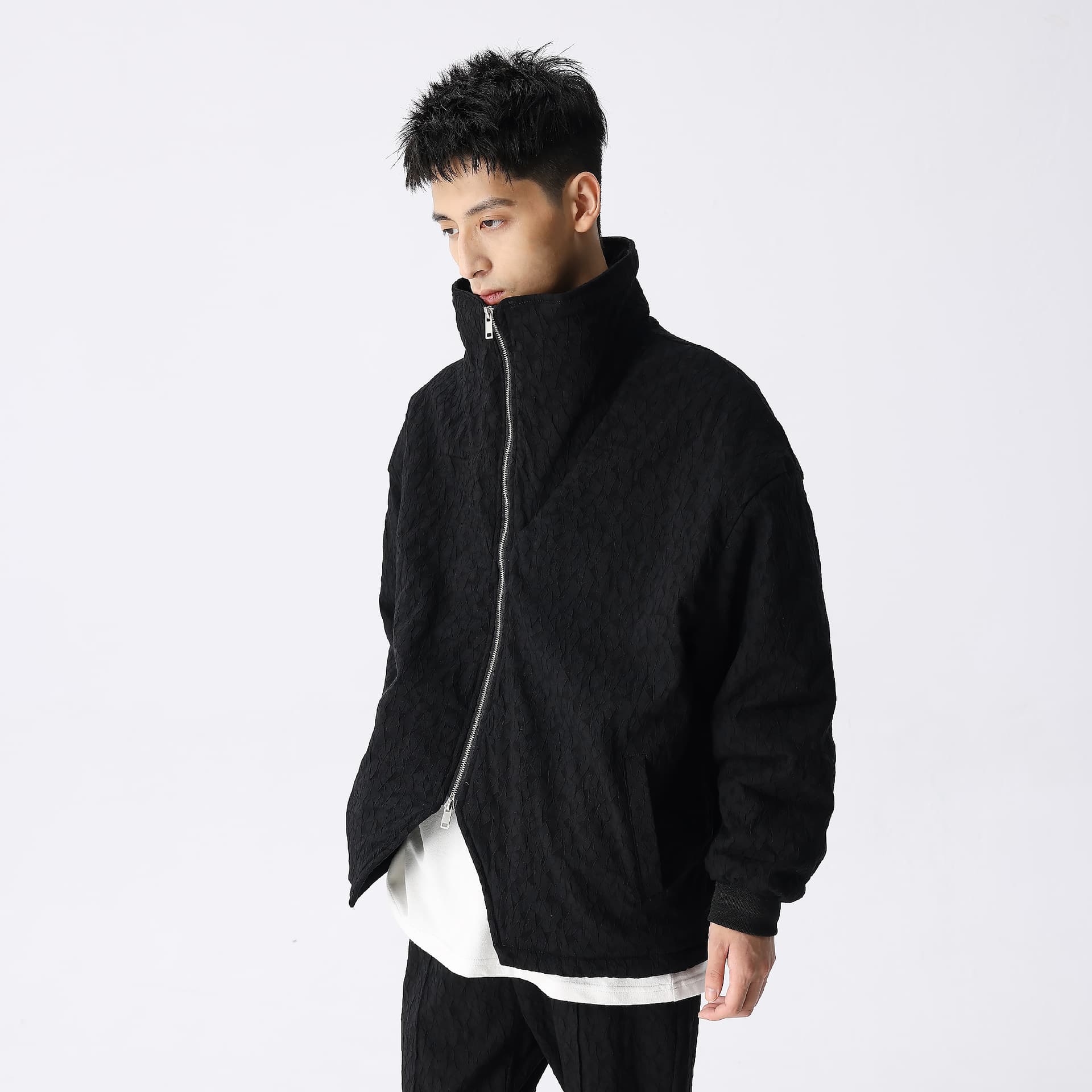 Зимняя куртка пуховик XINYINSU FW23 Black Cotton Jacket - изображение 7