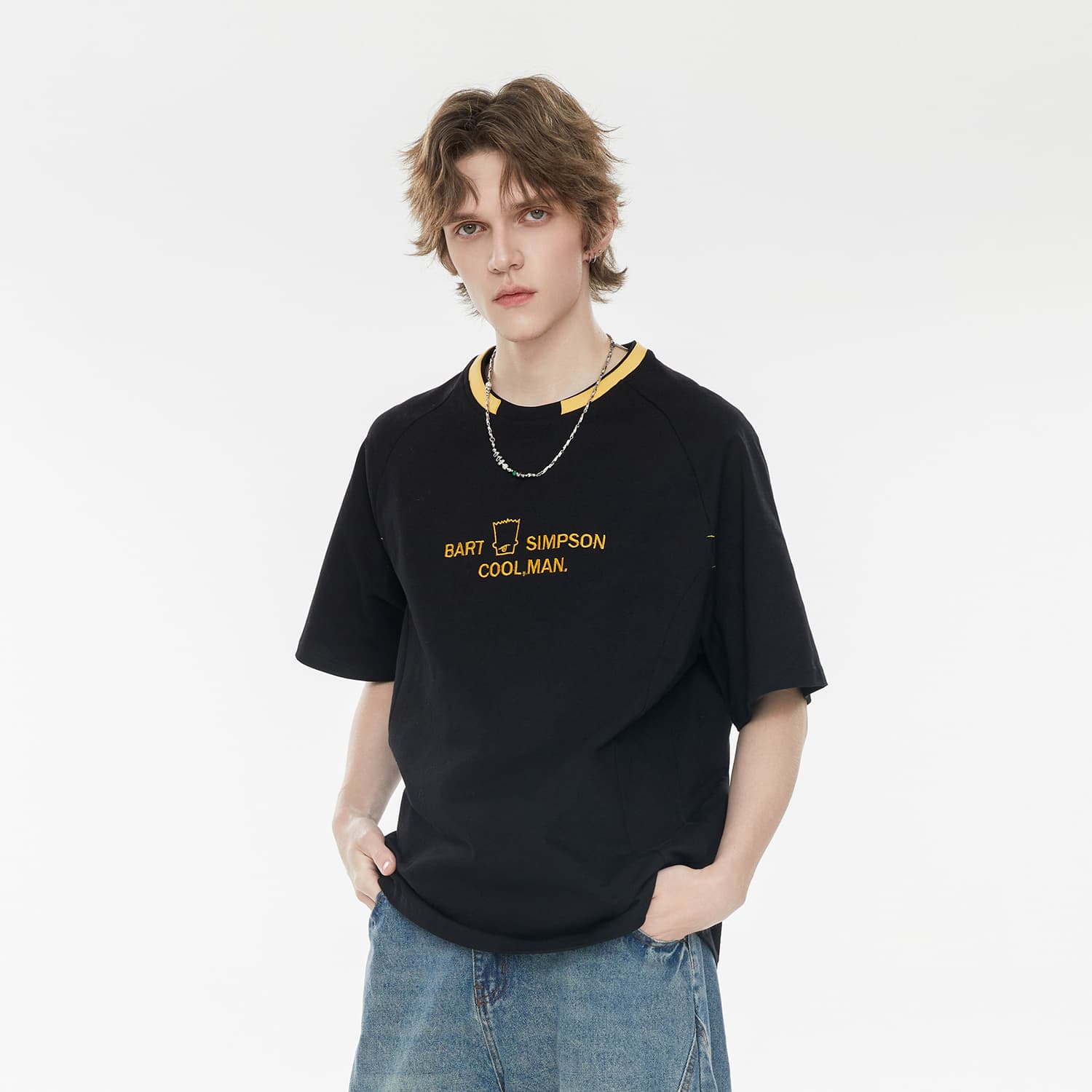 Футболка The Simpsons Retro Cartoon Embroidered T-Shirt - изображение 6