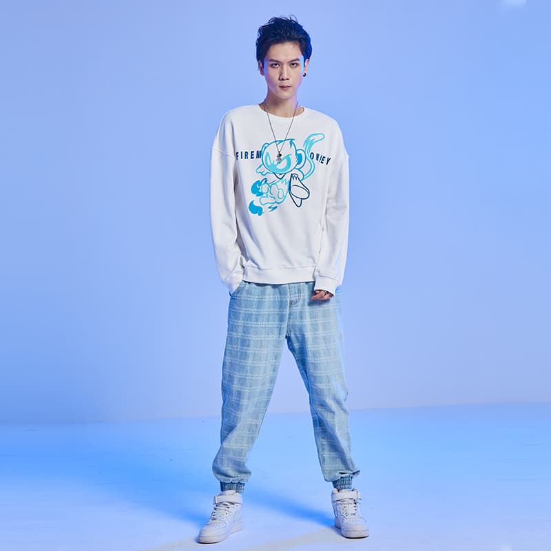 Кофта FireMonkey Cartoon Print Sweatshirt White - изображение 4