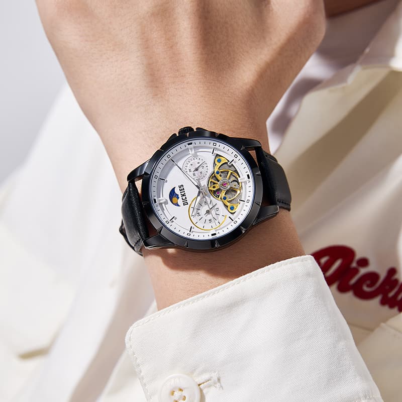 Механические часы Dickies DK Watch Mechanical Steel Strap White Dial - изображение 5