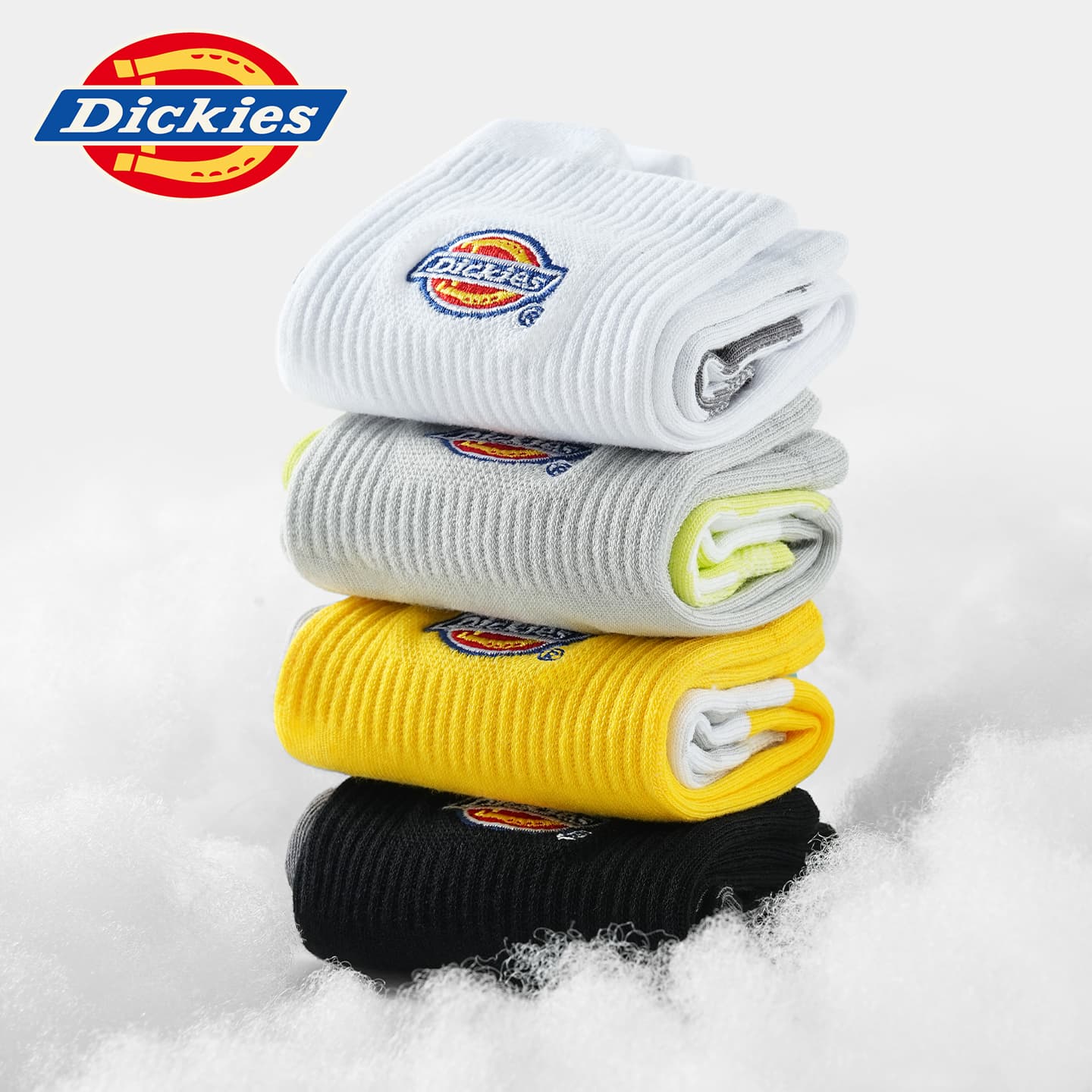 Носки Dickies Носки Crew Унисекс 3 Пачки Подарочный Набор Сумка Цветной Комплект - изображение 4