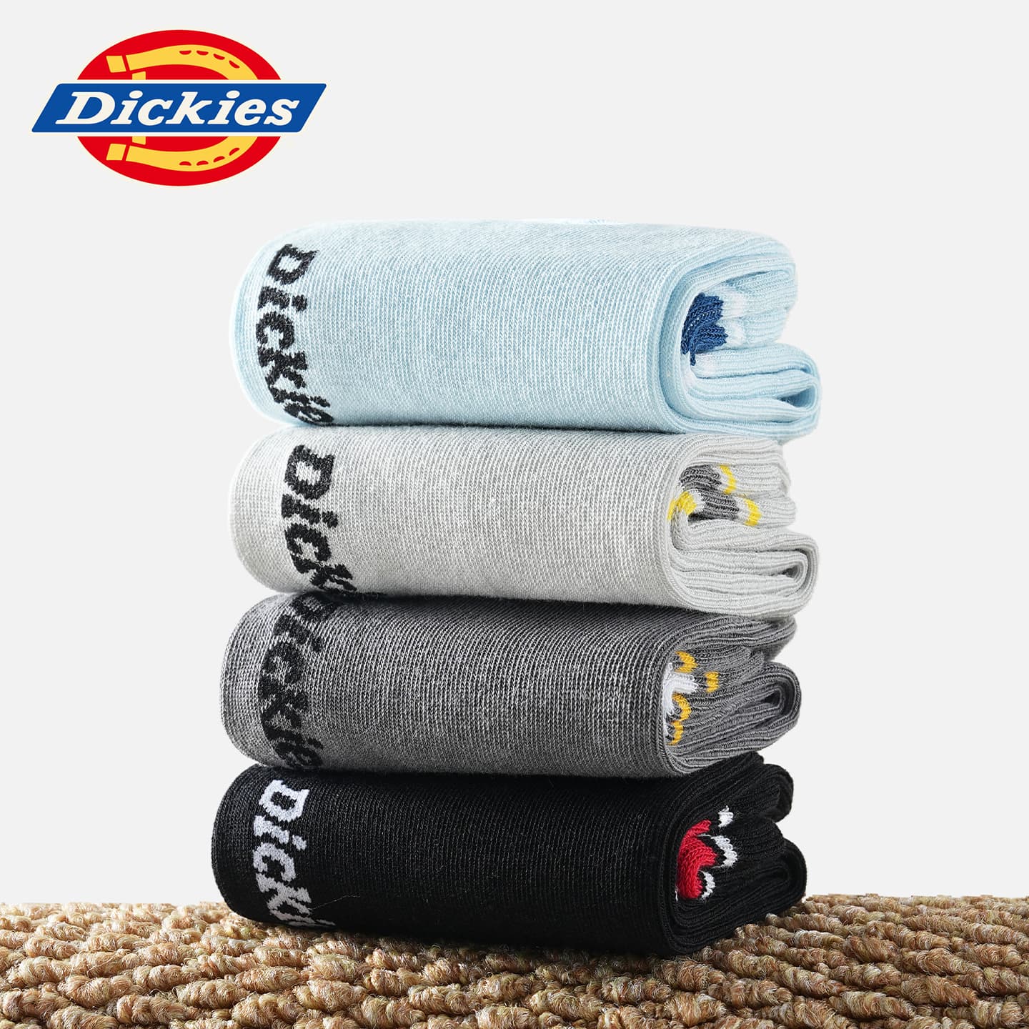 Носки Dickies Носки Crew Унисекс 3 Пачки Подарочный Набор Сумка Цветной Комплект - изображение 2