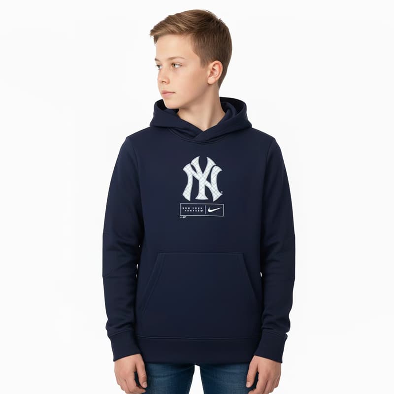 Nike Logo Hoodie Kids Navy - изображение 4