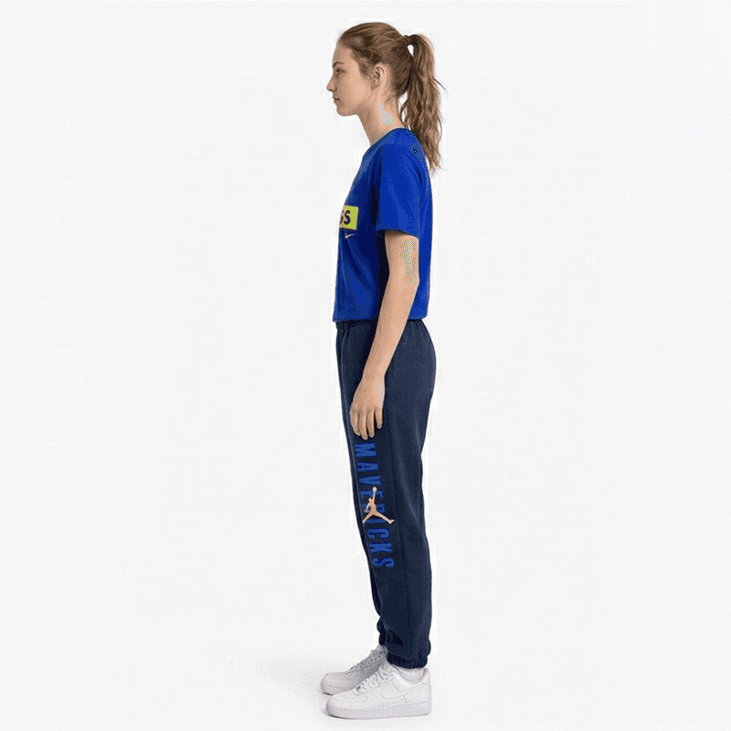 Футболка NIKE Dallas Панель Команда Синий Школьный возраст T-рубашки - изображение 4