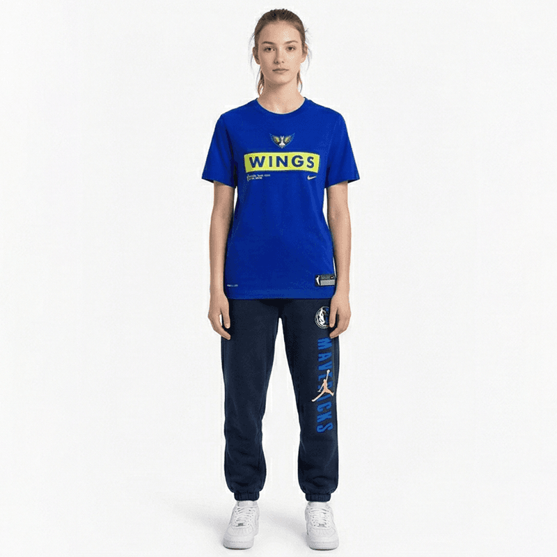 Футболка NIKE Dallas Панель Команда Синий Школьный возраст T-рубашки - изображение 3