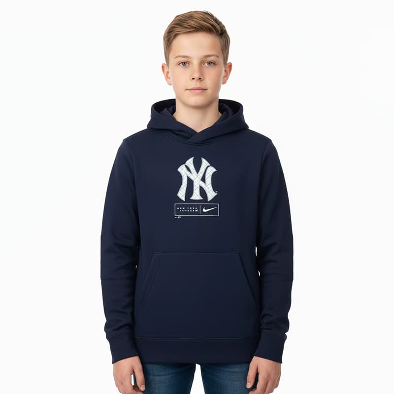 Nike Logo Hoodie Kids Navy - изображение 3