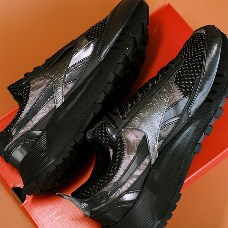Кроссовки для бега REEBOK CL LEGACY W+ Низкий топ Повседневная обувь для бега по пересеченной местности Унисекс Темно-серый - изображение 7