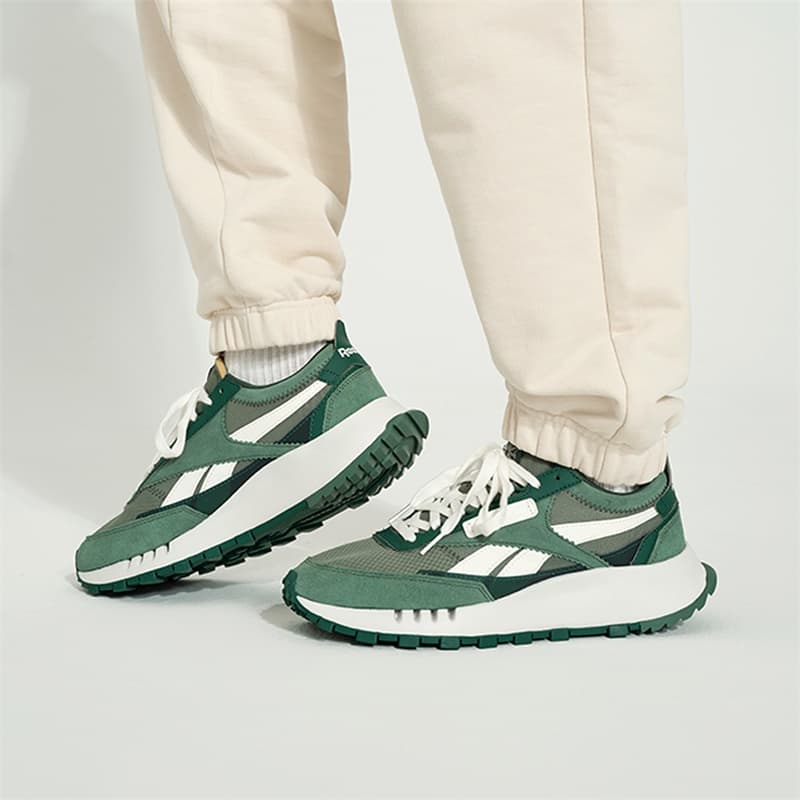 Кроссовки REEBOK CL LEGACY W+ Low Топ Повседневная обувь Унисекс Зелёный - изображение 6