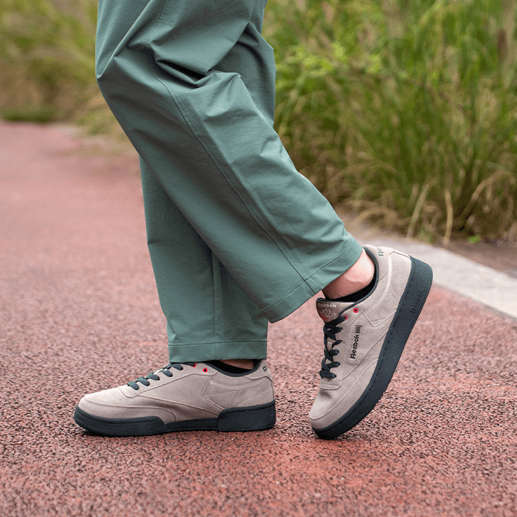 Кроссовки Reebok CLUB C 85 W+ Low Топ Скейтборд Обувь Унисекс Хаки - изображение 7