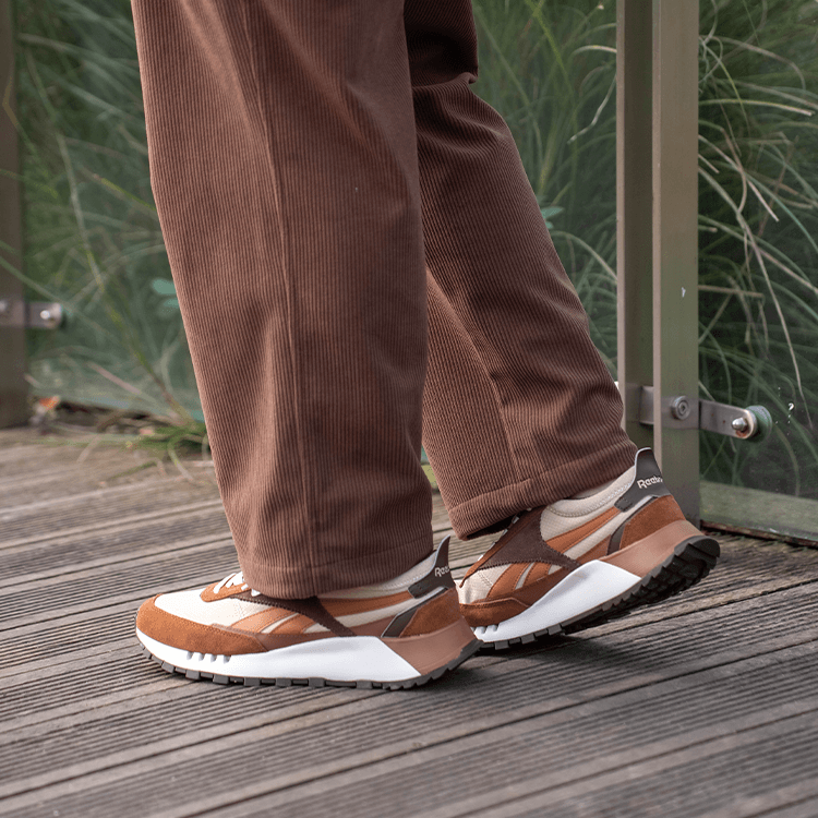 Кроссовки для бега REEBOK CL LEGACY W+ Низкие беговые кроссовки унисекс Светло-коричневые - изображение 8
