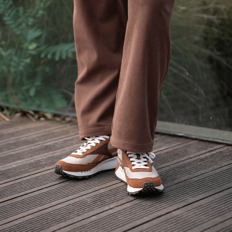 Кроссовки для бега REEBOK CL LEGACY W+ Низкие беговые кроссовки унисекс Светло-коричневые - изображение 6