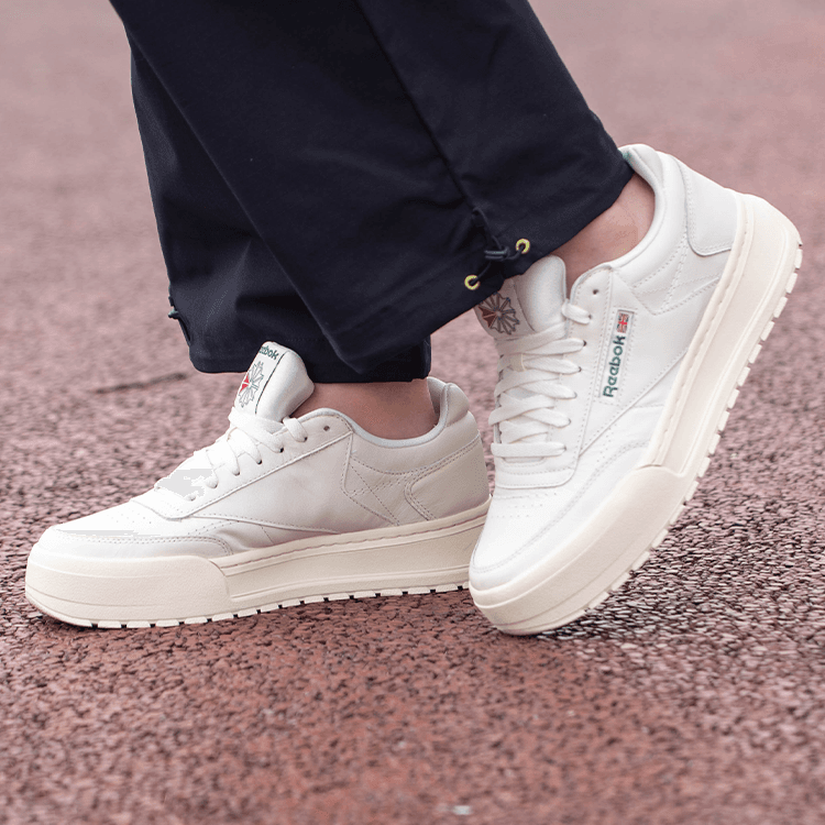 Кроссовки Reebok CLUB C MEGACOURT Устойчивый к истиранию Увеличение высоты Низкий Топ - изображение 8