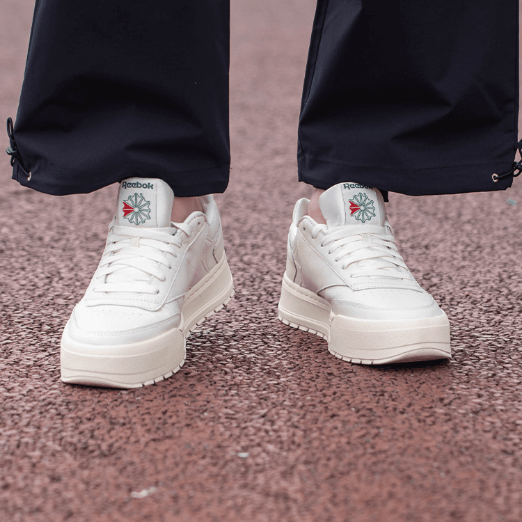 Кроссовки Reebok CLUB C MEGACOURT Устойчивый к истиранию Увеличение высоты Низкий Топ - изображение 6