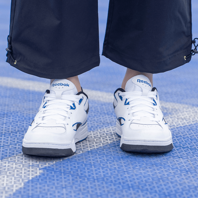 Ретро баскетбольные кроссовки Reebok BB 4500 DMX Устойчивые к истиранию Низкие Баскетбольные Кроссовки Унисекс Синие Белые - изображение 6