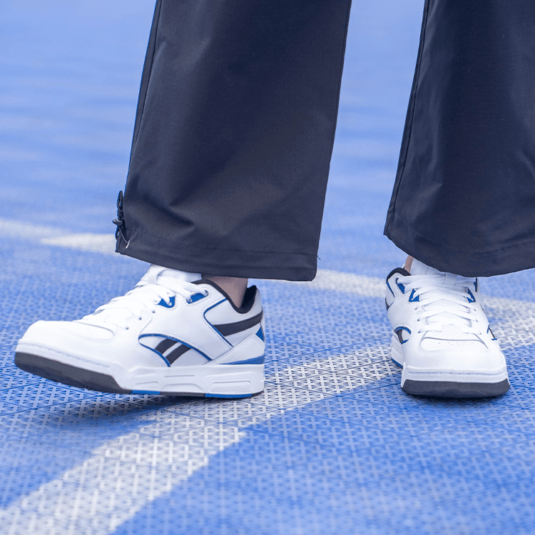 Ретро баскетбольные кроссовки Reebok BB 4500 DMX Устойчивые к истиранию Низкие Баскетбольные Кроссовки Унисекс Синие Белые - изображение 7