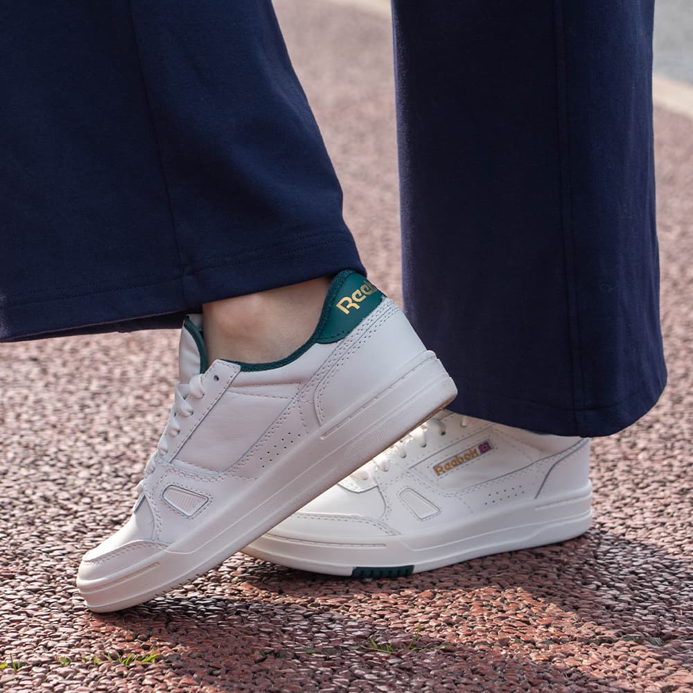 Кроссовки Reebok Низкие кеды для скейтбординга Унисекс Белый Зеленый - изображение 6