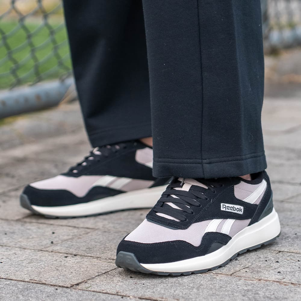 Кроссовки для бега REEBOK Low Топ Беговые кроссовки Унисекс Черный белый - изображение 8