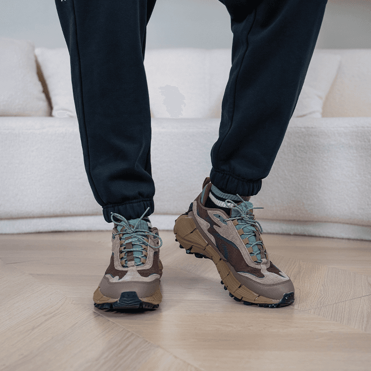 Кроссовки для бега Reebok ZIG KINETICA 2,5 EDGE Низкие Беговые Кроссовки Унисекс Коричневые - изображение 7