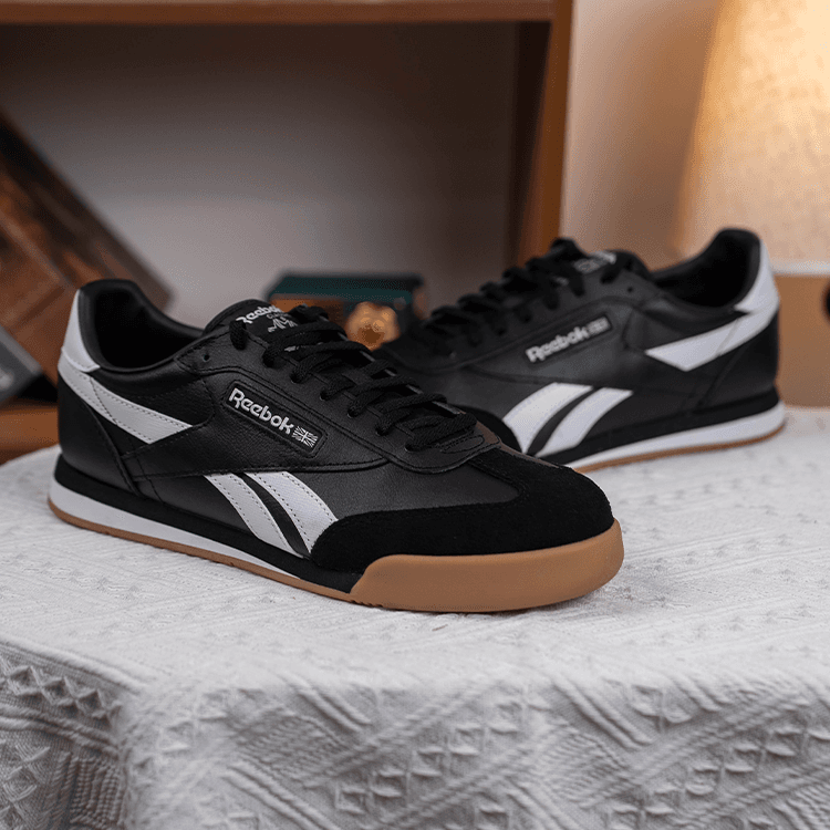 Кроссовки REEBOK CAMPIO XT Дышащие Устойчивые к истиранию Низкие Кроссовки для скейтбординга Унисекс Черные - изображение 6