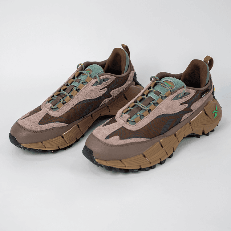Кроссовки для бега Reebok ZIG KINETICA 2,5 EDGE Низкие Беговые Кроссовки Унисекс Коричневые - изображение 5