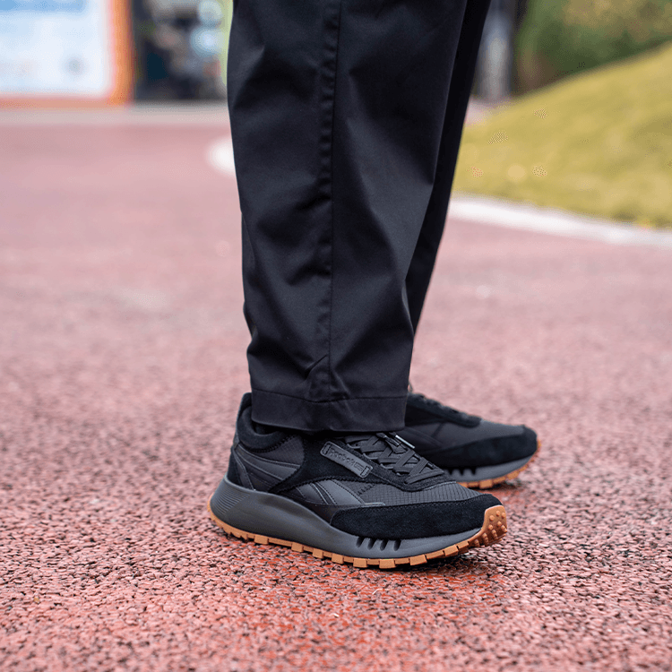 Кроссовки для бега REEBOK CL LEGACY W+ Низкие повседневные беговые кроссовки Унисекс Черный Warrior - изображение 8