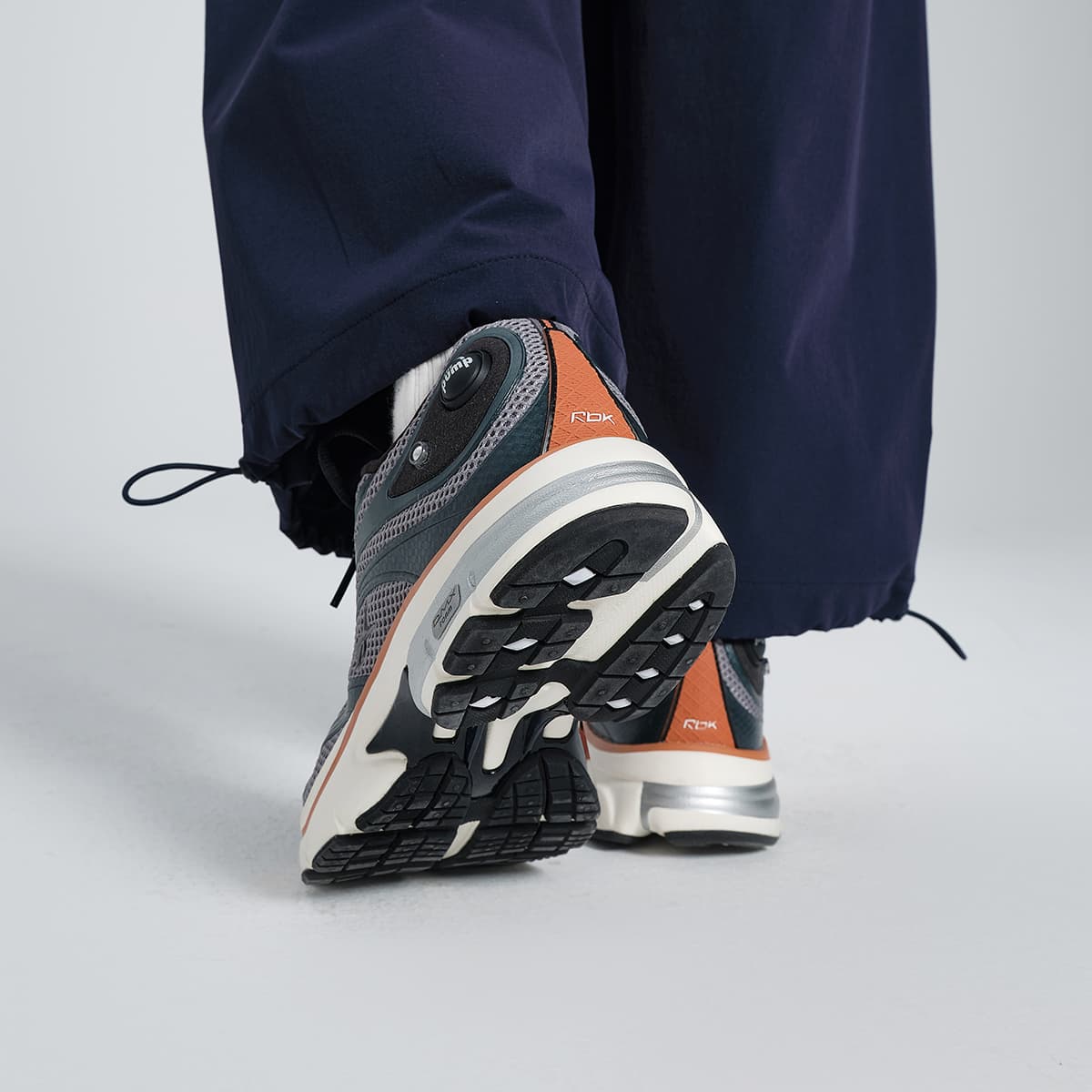 Кроссовки для бега REEBOK Rbk Premier Устойчивый к истиранию Дышащие Низкие Повседневные Беговые Кроссовки Унисекс Черный Серый - изображение 7