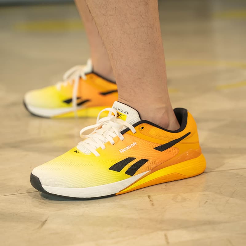 Кроссовки для спортзала REEBOK Nano X5 Low Топ Тренировочные кроссовки Унисекс Белый желтый - изображение 8