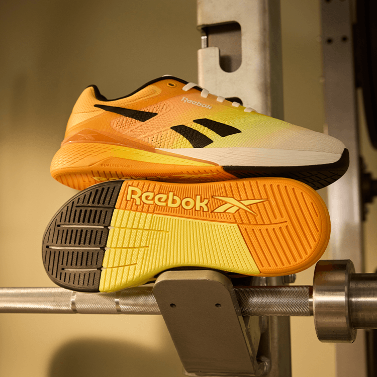 Кроссовки для спортзала REEBOK Nano X5 Low Топ Тренировочные кроссовки Унисекс Белый желтый - изображение 6